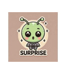 和服宇宙人のかわいいLINEスタンプ1（個別スタンプ：4）