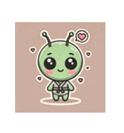 和服宇宙人のかわいいLINEスタンプ1（個別スタンプ：5）