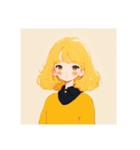 金髪の女の子LINEスタンプ（個別スタンプ：5）