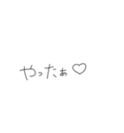 ご機嫌な女の文字（個別スタンプ：15）