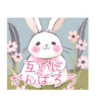 ふわふわうさぎのかわいいLINEスタンプ（個別スタンプ：3）