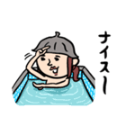 温泉卓球女子（個別スタンプ：6）