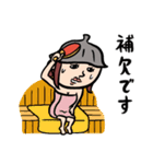 温泉卓球女子（個別スタンプ：18）