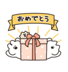 お祝いするうさちゃん（個別スタンプ：2）