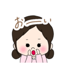 女の子のスタンプ るんるんちゃん（個別スタンプ：3）