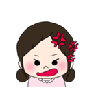 女の子のスタンプ るんるんちゃん（個別スタンプ：6）