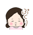 女の子のスタンプ るんるんちゃん（個別スタンプ：9）