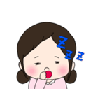 女の子のスタンプ るんるんちゃん（個別スタンプ：12）
