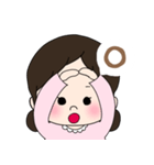 女の子のスタンプ るんるんちゃん（個別スタンプ：14）