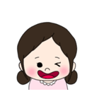 女の子のスタンプ るんるんちゃん（個別スタンプ：22）