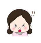 女の子のスタンプ るんるんちゃん（個別スタンプ：25）