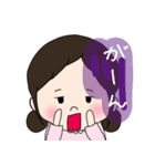 女の子のスタンプ るんるんちゃん（個別スタンプ：27）
