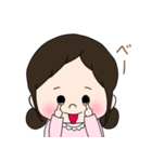 女の子のスタンプ るんるんちゃん（個別スタンプ：29）