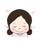 女の子のスタンプ るんるんちゃん（個別スタンプ：32）