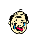 【イラスト】おじさんの顔（個別スタンプ：1）