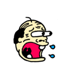 【イラスト】おじさんの顔（個別スタンプ：4）