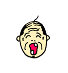 【イラスト】おじさんの顔（個別スタンプ：6）