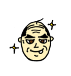 【イラスト】おじさんの顔（個別スタンプ：8）