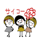 mottoの大人ぱっつんボブ♡デカ文字♪（個別スタンプ：25）