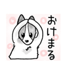 黒白いぬとねこ（個別スタンプ：2）