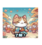 可愛い猫の浮世絵LINEスタンプ（個別スタンプ：18）