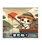 可愛い猫の浮世絵LINEスタンプ（個別スタンプ：38）