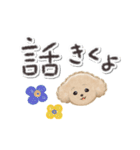 でか文字⭐️トイプードル（個別スタンプ：40）