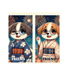 かわいい花火大会犬のLINEスタンプ（個別スタンプ：6）