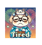 かわいい花火大会犬のLINEスタンプ（個別スタンプ：7）