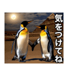 夏に毎日使える♪シュールな砂漠のペンギン（個別スタンプ：5）