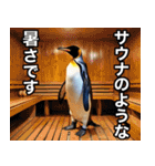 夏に毎日使える♪シュールな砂漠のペンギン（個別スタンプ：33）