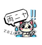 AIねこロボ⁉︎スタンプ 11    天気予報編（個別スタンプ：9）