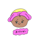 うさぎヘアバンドスタンプ（個別スタンプ：10）