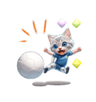 アニメ猫♡サッカー 文字なし（個別スタンプ：3）