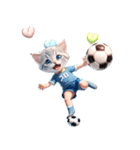 アニメ猫♡サッカー 文字なし（個別スタンプ：11）