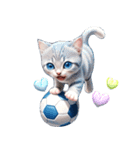 アニメ猫♡サッカー 文字なし（個別スタンプ：12）