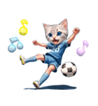 アニメ猫♡サッカー 文字なし（個別スタンプ：15）