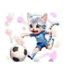 アニメ猫♡サッカー 文字なし（個別スタンプ：20）