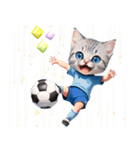 アニメ猫♡サッカー 文字なし（個別スタンプ：21）