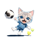 アニメ猫♡サッカー 文字なし（個別スタンプ：29）