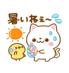 夏の気遣い♡ねこねこにゃんこ（個別スタンプ：3）