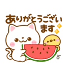 夏の気遣い♡ねこねこにゃんこ（個別スタンプ：22）