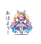 Usa-Mimi Fantasy Girl Stickers（個別スタンプ：1）