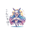 Usa-Mimi Fantasy Girl Stickers（個別スタンプ：6）