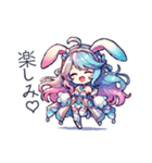 Usa-Mimi Fantasy Girl Stickers（個別スタンプ：17）