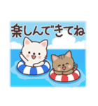 ねこたちの夏スタンプ（個別スタンプ：14）