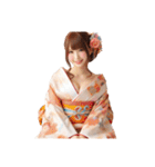 日本の晴れ着美女 -JPN KIMONO BEAUTY-（個別スタンプ：5）