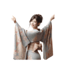 日本の晴れ着美女 -JPN KIMONO BEAUTY-（個別スタンプ：19）