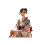 日本の晴れ着美女 -JPN KIMONO BEAUTY-（個別スタンプ：29）