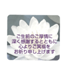 お悔やみの言葉 ⑥ 訃報.法事.法要シンプル（個別スタンプ：14）